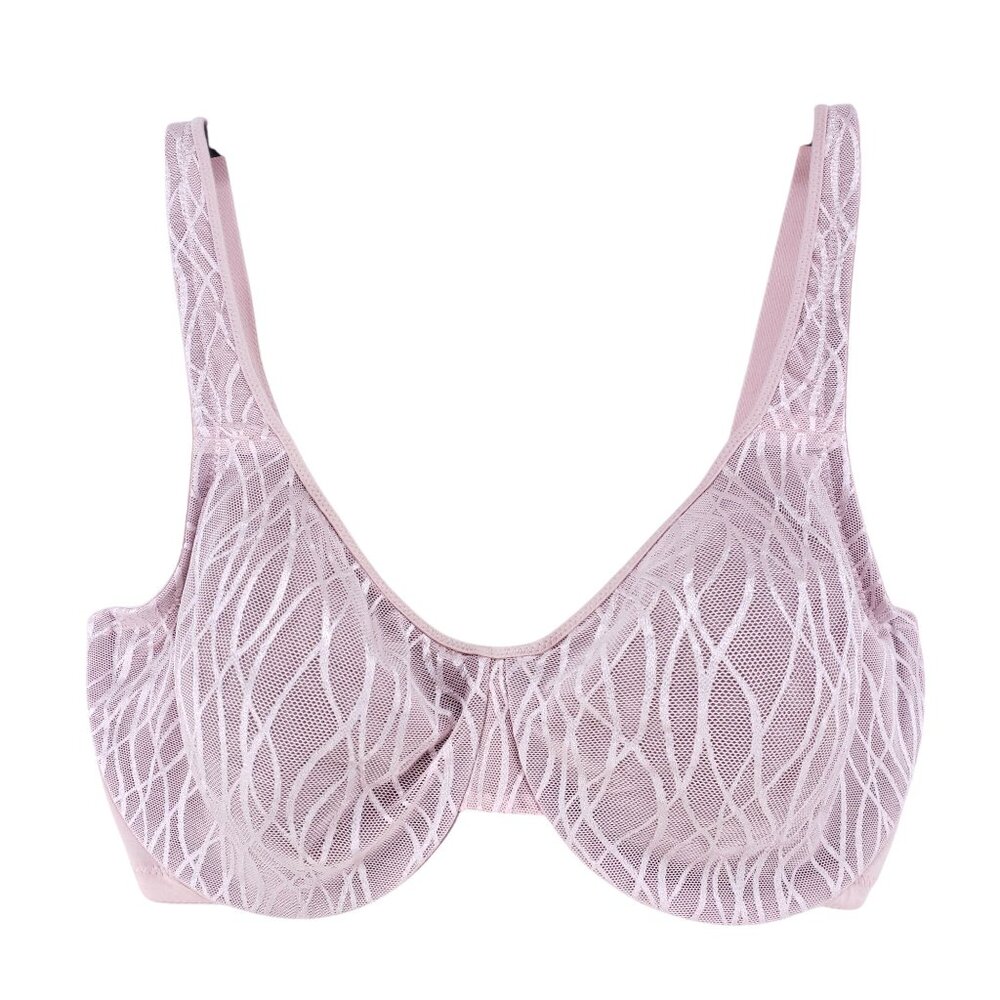 Maidenform Self Expressions 38DD Dusty Rose Mesh Underwire Bra Comfortable Fit